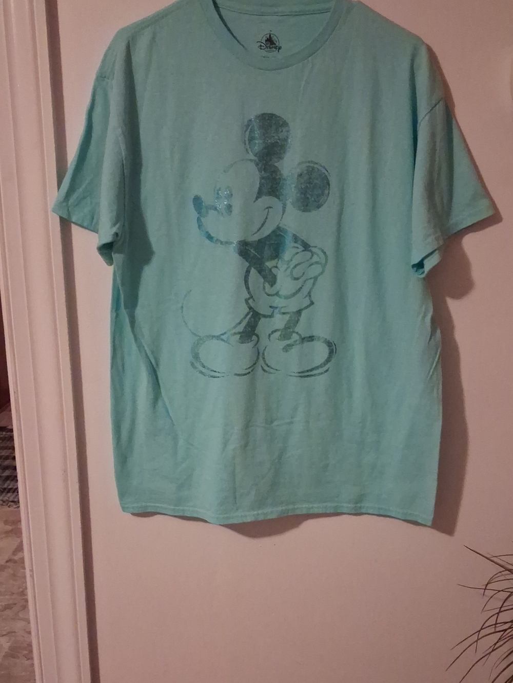 Disney Kids Short Sleeve Tee - Light Aqua with Mickey Graphic